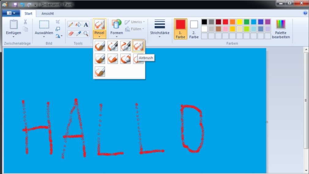 MS Paint AirbrushTool unter Windows einsetzen COMPUTER BILD