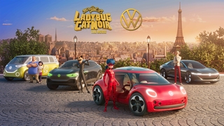 Filmplakat zu Animationsfilm mit den VW ID Modellen