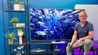 Samsung GQ-65QN85C im Test: Der Fernseher bietet brillante Bildqualität bei vergleichsweise geringem Stromverbrauch.