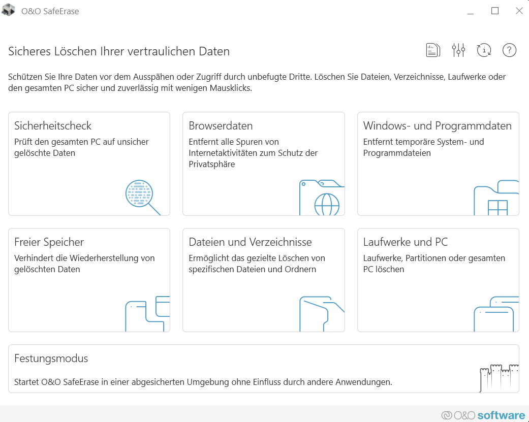O&O SafeErase Professional 19 – Kostenlose Vollversion