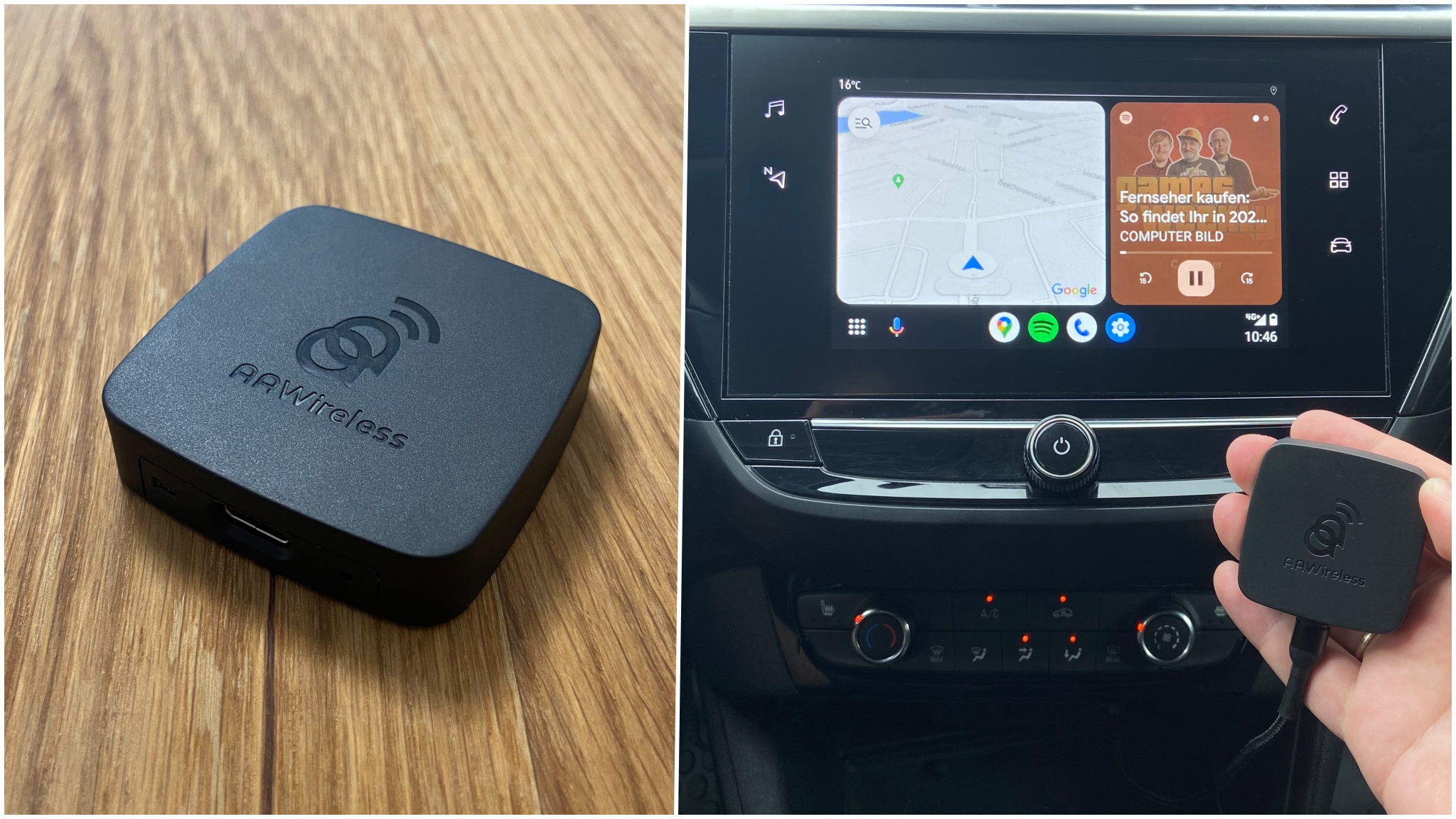 Android Auto kabellos: Adapter von AAWireless im Praxis-Test