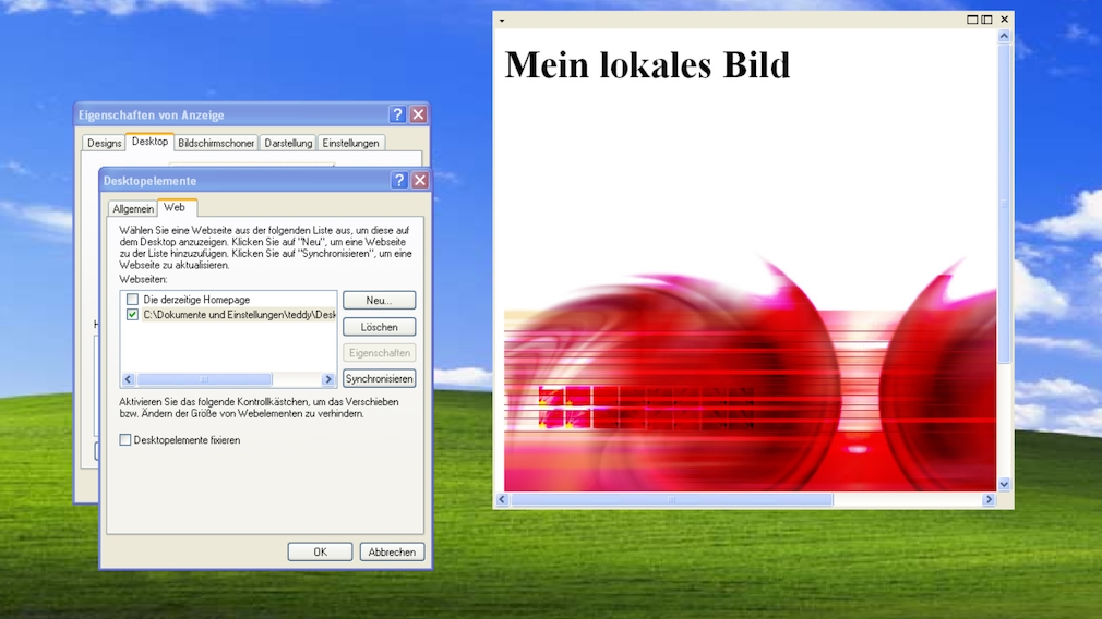 Windows XP ActiveDesktopFunktion heute noch nutzen COMPUTER BILD