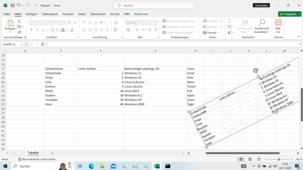 Microsoft Excel Tabellen drehen zwei Möglichkeiten COMPUTER BILD