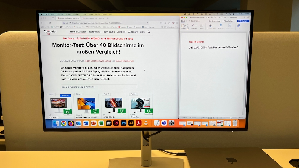 Dell U2723QE im Test: 4K-Monitor für höchste Ansprüche - COMPUTER BILD