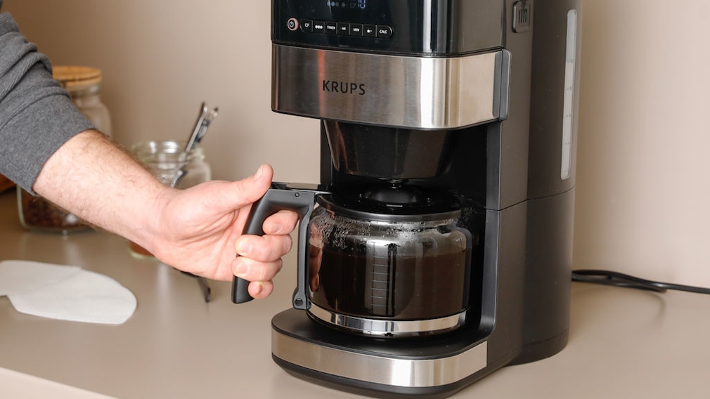 Krups KM8328 Koffiezetter Grind Aroma Grind & Brew - Incl. conische molen - intuïtief digitaal bedieningspaneel