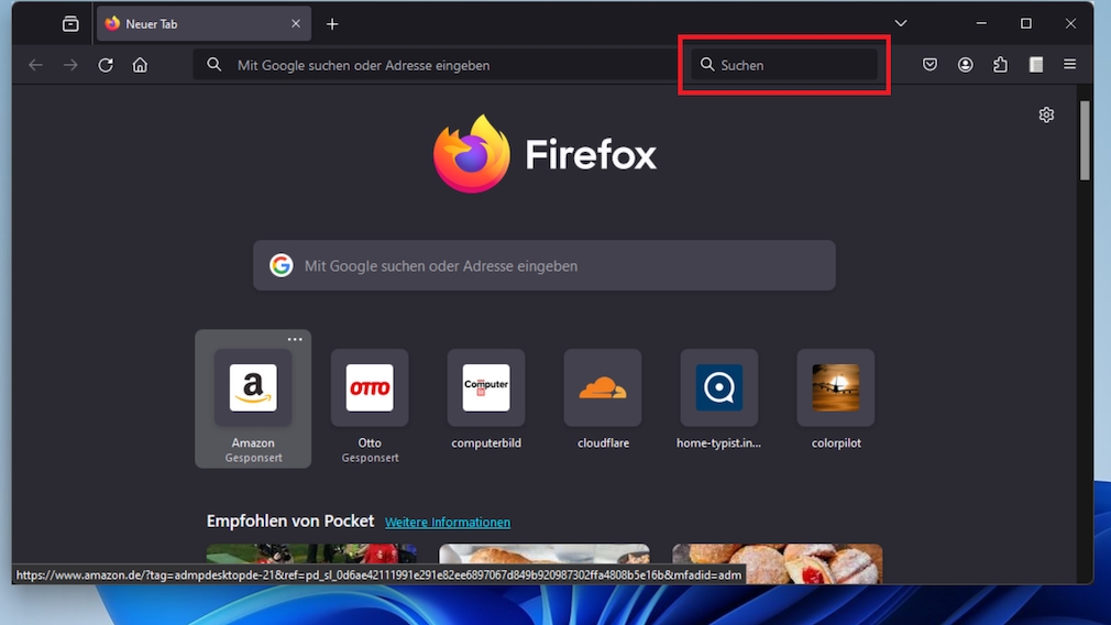 Firefox: Suchfeld einblenden – so gehen Sie vor, um zu googeln