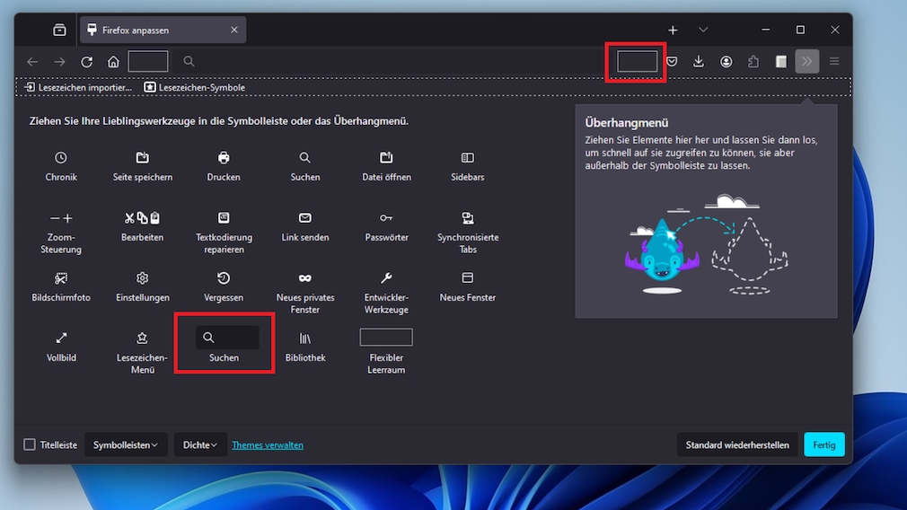 Firefox: Suchfeld einblenden – so gehen Sie vor, um zu googeln