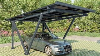 Solar-Carport Juskys SunLuxe