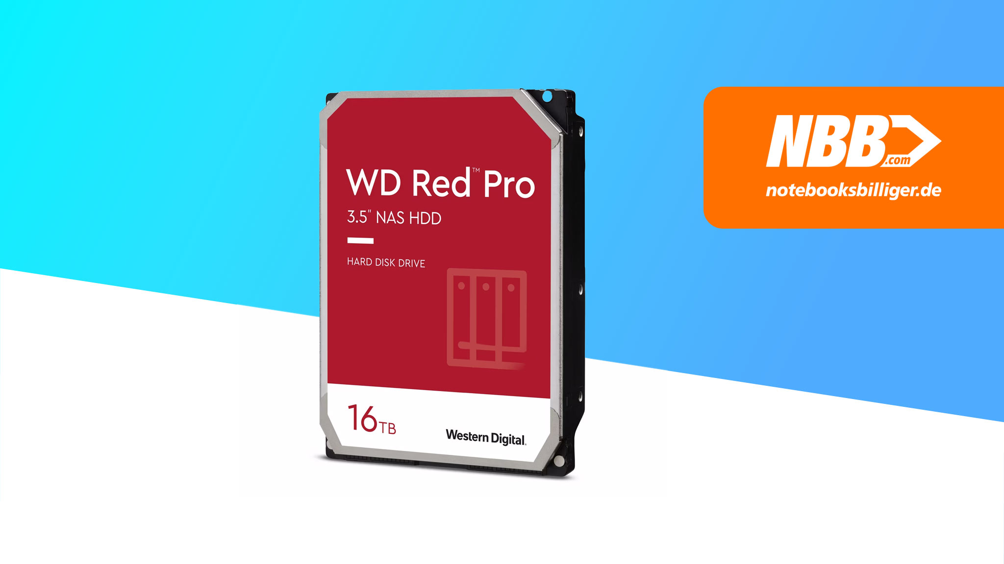 Western Digital Red Pro: NAS-Festplatte mit 16 TB für 349 Euro