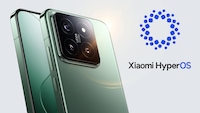 Xiaomi-Handy und HyperOS-Logo