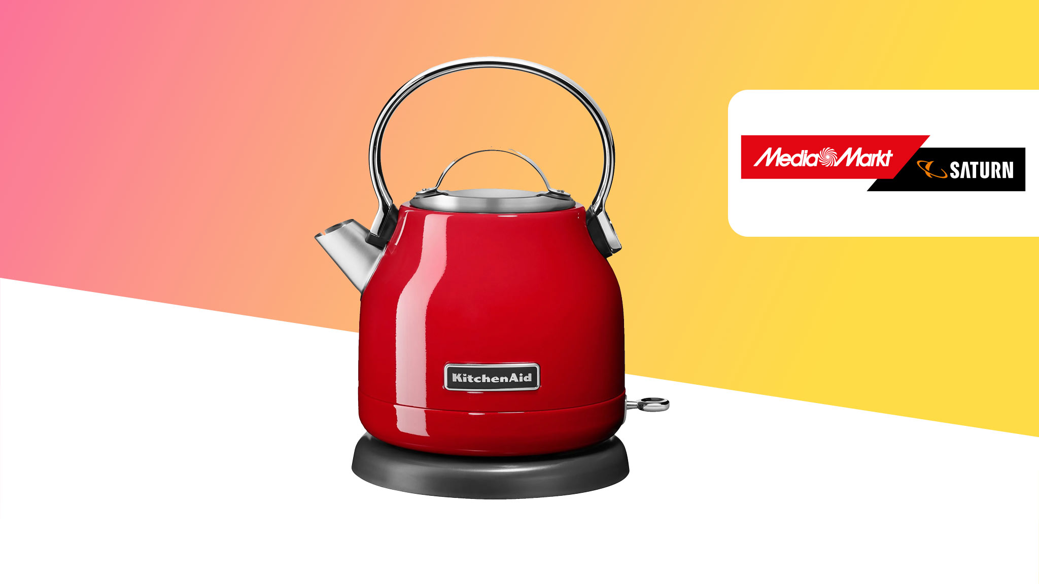 Media Markt: Retro-Wasserkocher von KitchenAid zum Sparpreis holen