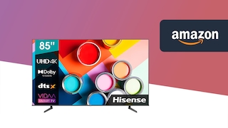 Amazon-Angebot: Gigantischer Hisense-TV mit 85 Zoll, 4K und Dolby Atmos für 1.000 Euro