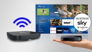 Der Sky Q IPTV und eine Auswahl an Sky-Programm