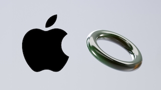 Apple Logo links und rechts ein Ring
