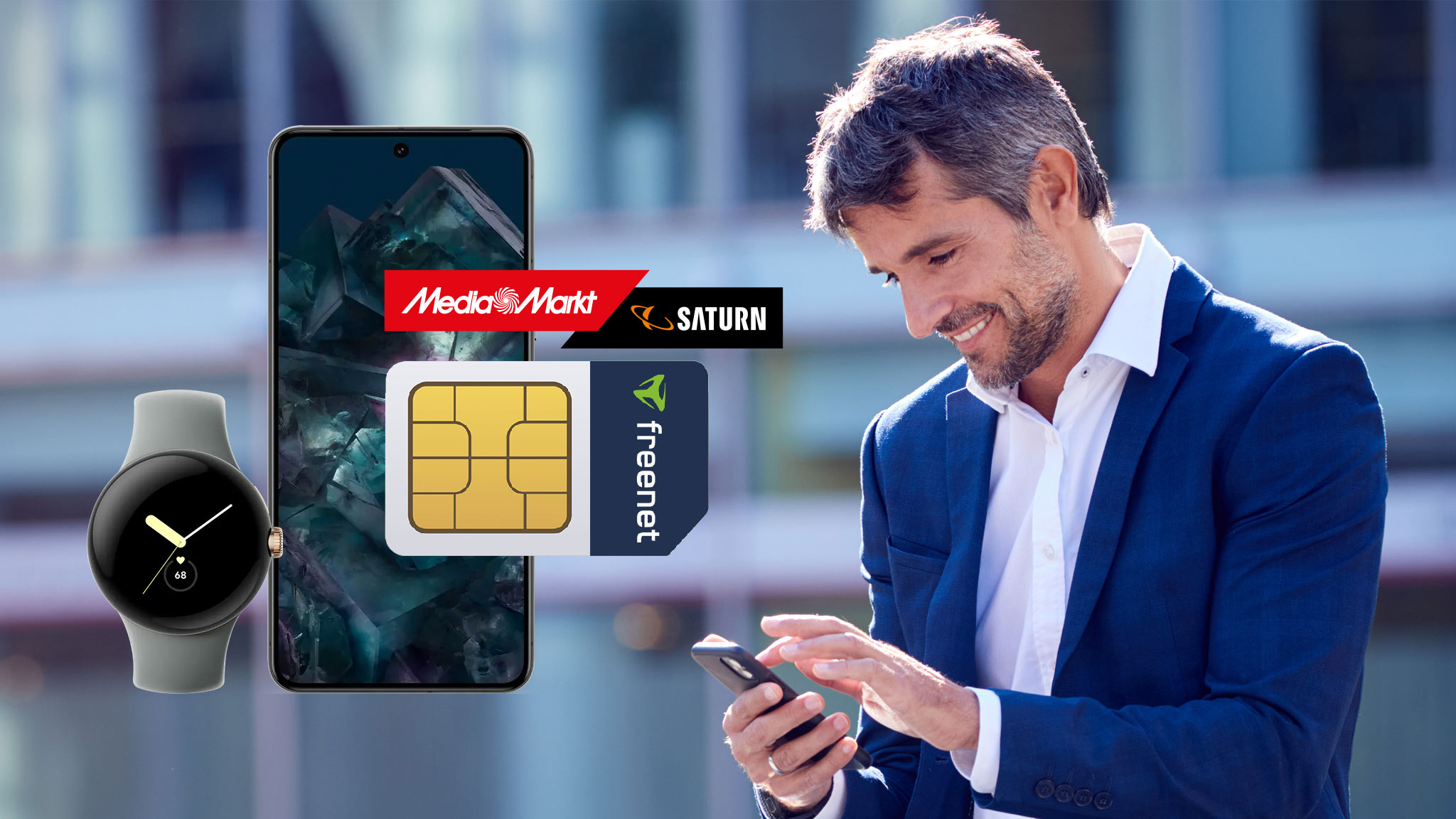 Für Hand und Armgelenk Google Pixel 8 Pro, Pixel Watch 2 und 20GB