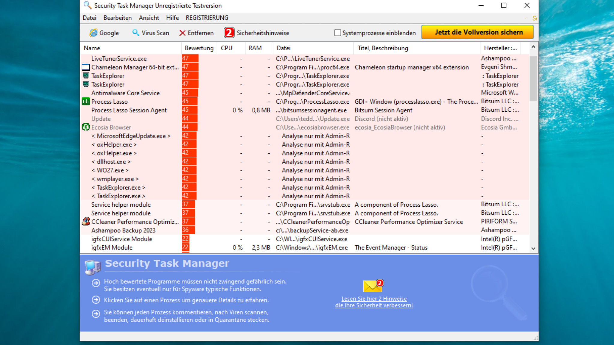 Security Task Manager SecurityTaskManager Handbuch | PDF