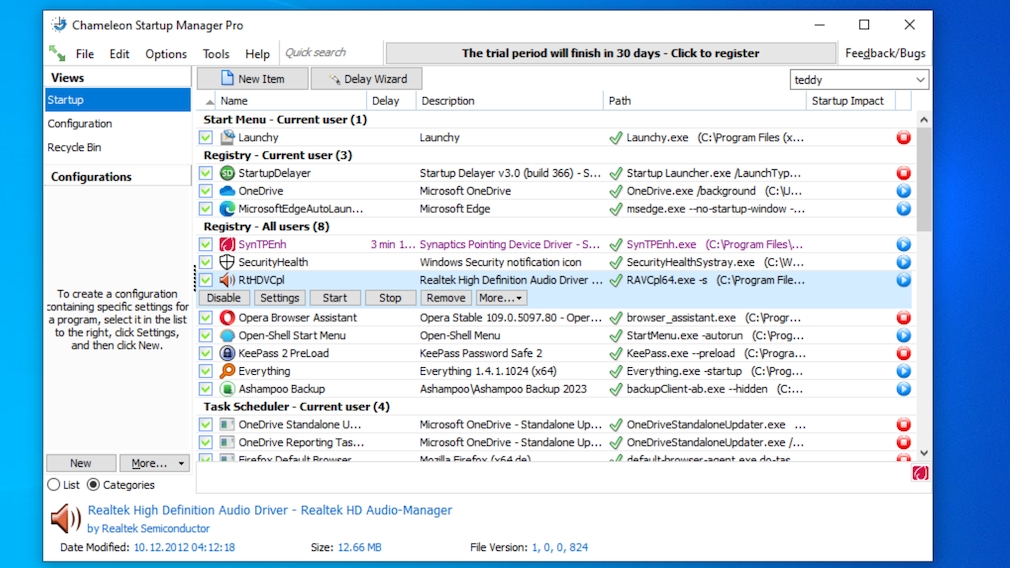 Windows: Autostarts verzögern – und das Booten verkürzen