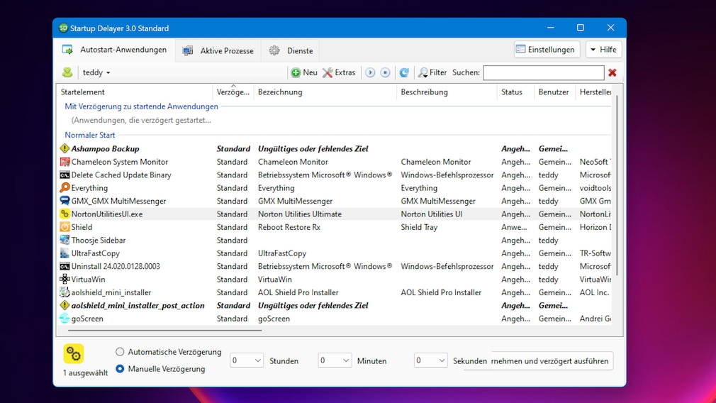 Windows: Autostarts verzögern Windows: Autostarts verzögern