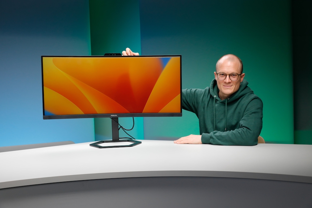 Philips 34E1C5600HE im Test: Ultrawide-Monitor mit Webcam - COMPUTER BILD