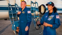 Astronauten Butch Wilmore und Suni Williams