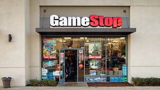 Eingang einer GameStop-Filiale