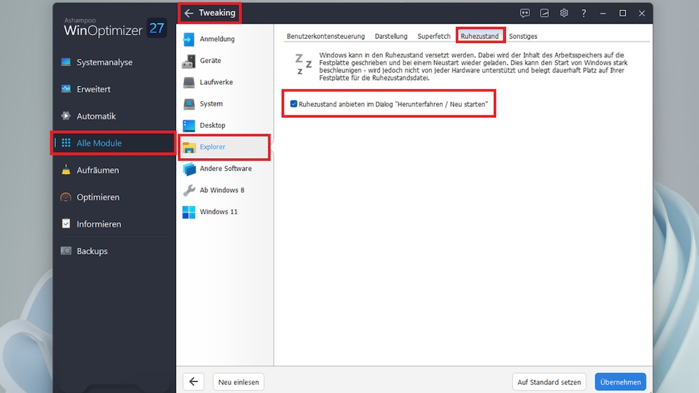 Windows-Shutdown-Dialog: Aufrufen und Standardaktion einstellen ...