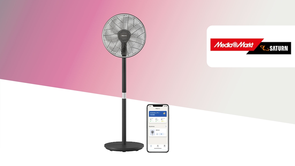 PhilipsVentilator mit AppSteuerung für 72 Euro bei Media Markt
