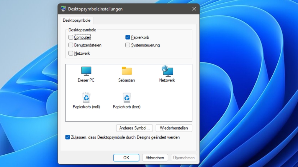 Windows-Desktopsymboleinstellungen: Aufrufen und Alternativen ...