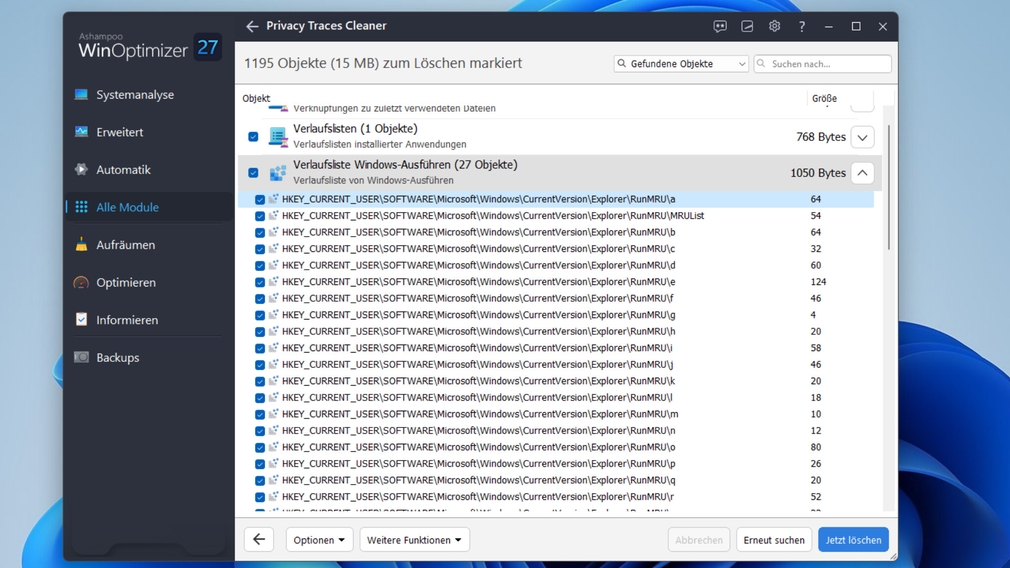 ru.exe: Sysinternals-Tool zeigt die Größe von Registry-Keys an ...