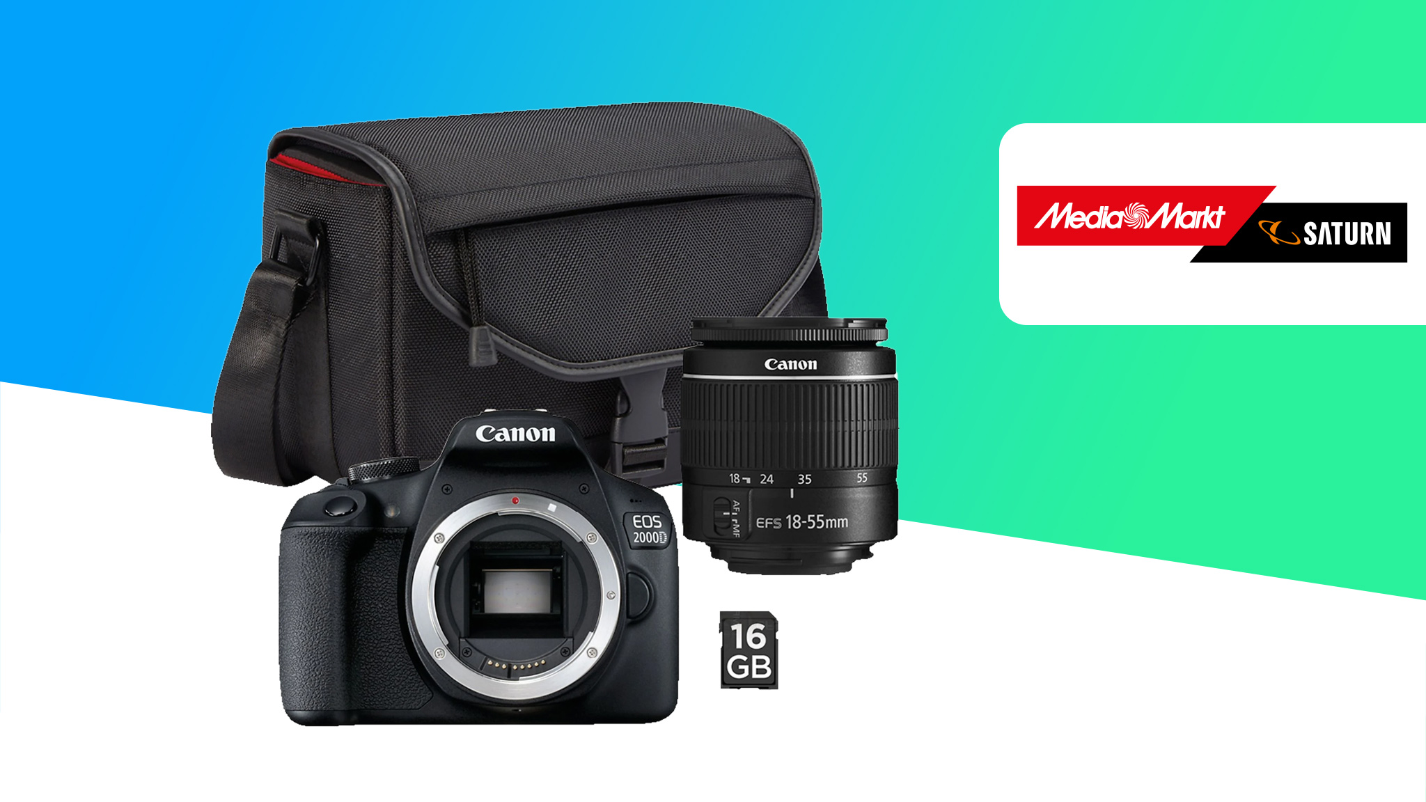 Canon EOS 2000D im Set über 80 Euro günstiger holen COMPUTER BILD