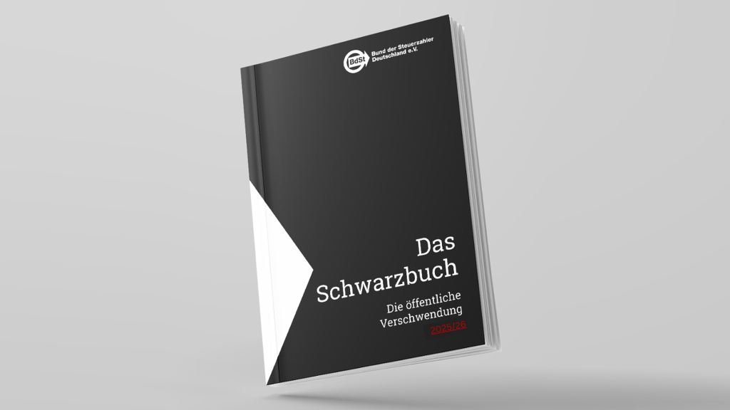 Schwarzbuch 2025/26 prangert Steuerverschwender an – Gratis-Download
