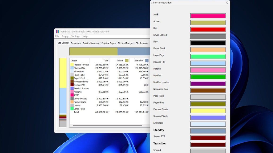 RAMMap: Tutorial – Tool von Microsoft analysiert und putzt RAM ...