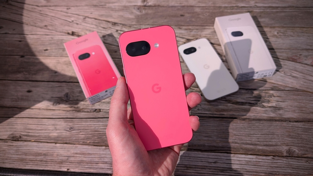 Google Pixel 9a in "Peony" color variant