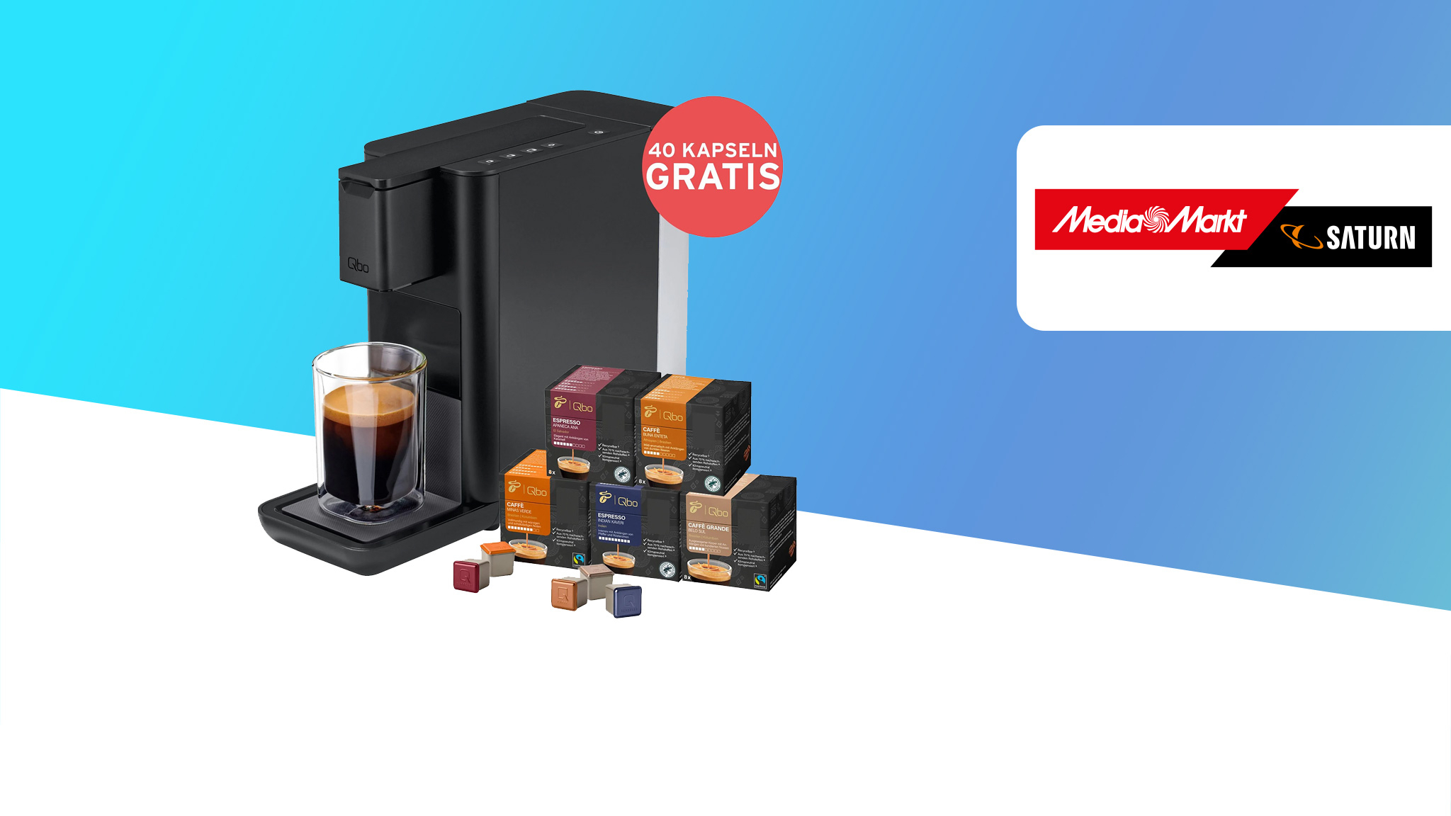 Für Kaffeeliebhaber: Tchibo Qbo Iconic für nur 49 Euro bei Media Markt!