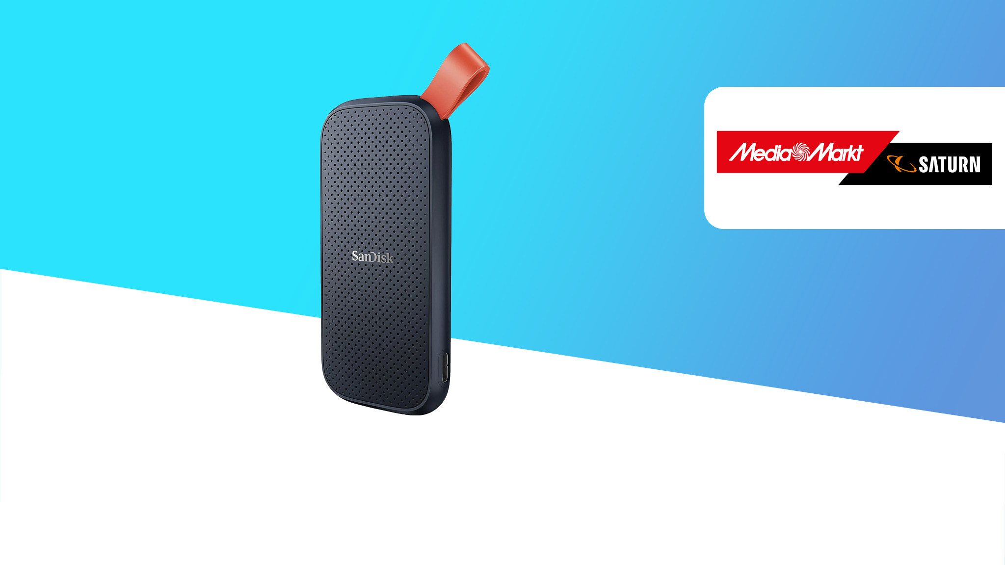 SSD-Festplatte: SanDisk Portable mit 2 TB für nur 107 Euro bei Media Markt!