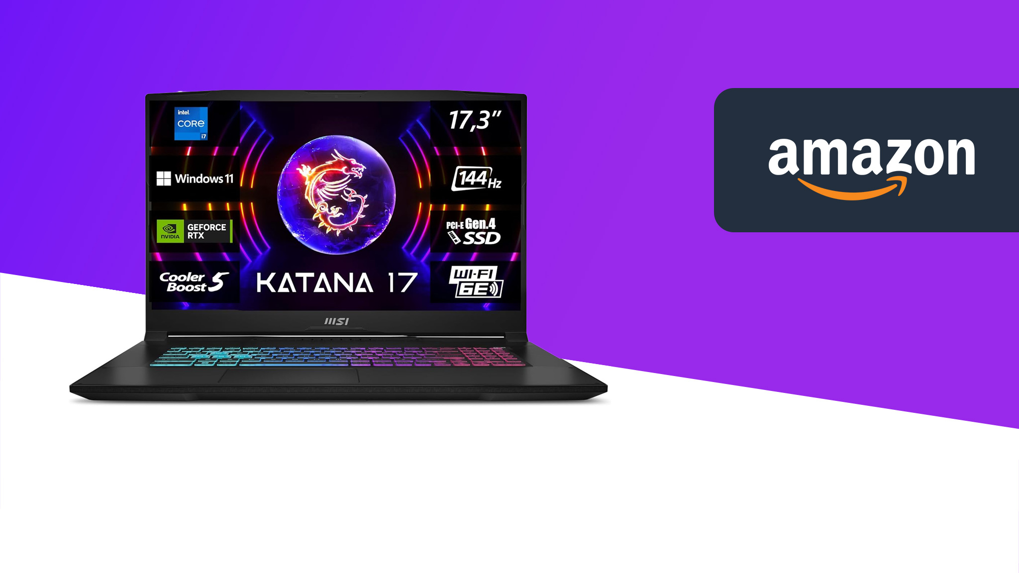 Nächste Zocker-Nacht mit dem MSI Katana 17 - jetzt 15 % günstiger bei Amazon!