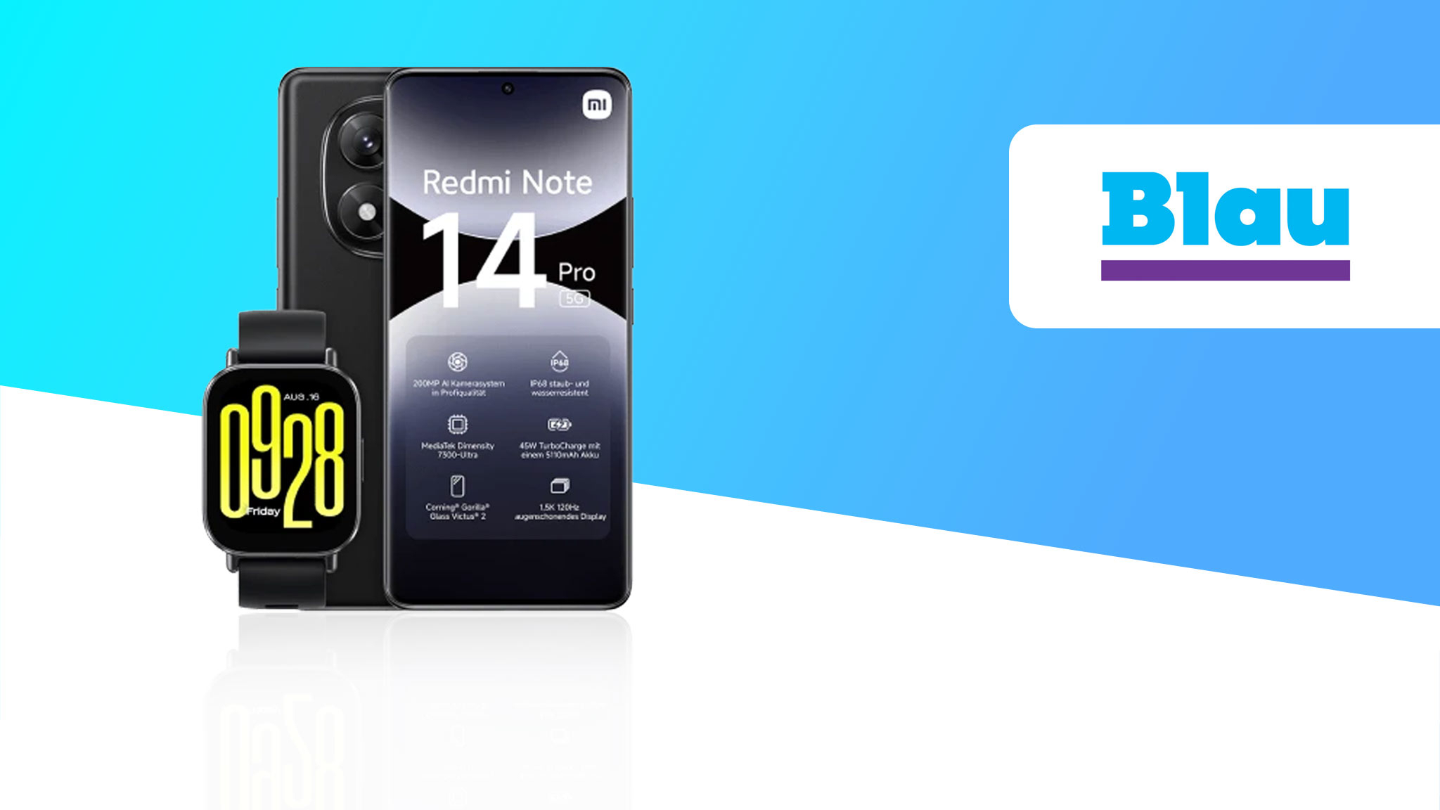 1 Euro Zuzahlung! Redmi Note 14 Pro + Watch im Bundle-Highlight ...