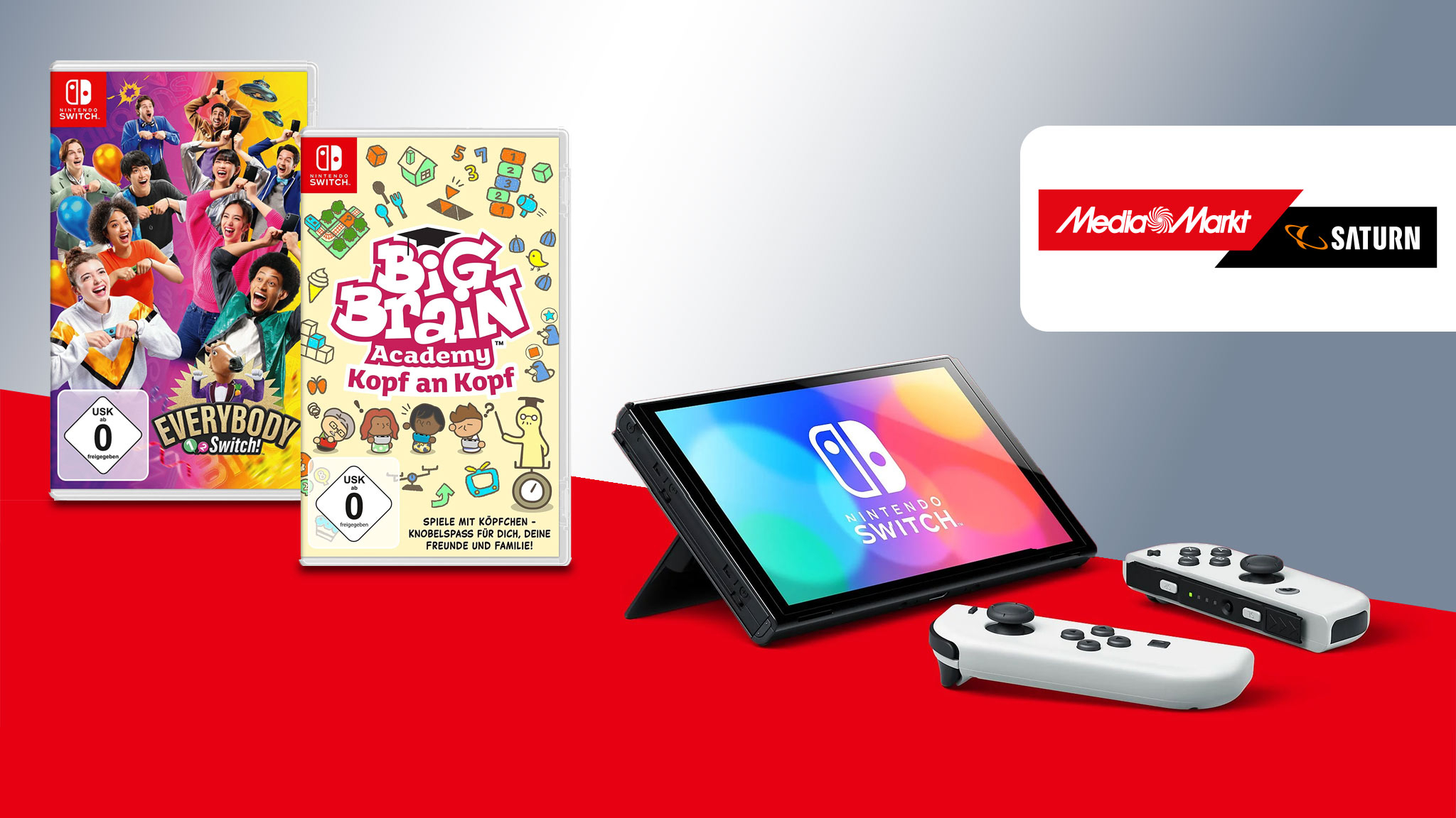 Günstiges Nintendo-Switch-(OLED)-Bundle aktuell bei Media Markt im Angebot!