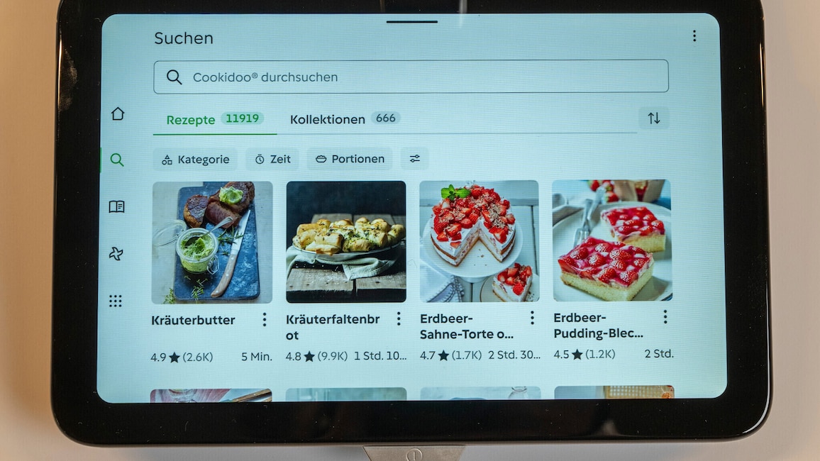 Cookidoo-Rezeptvorschläge auf dem Thermomix TM7.