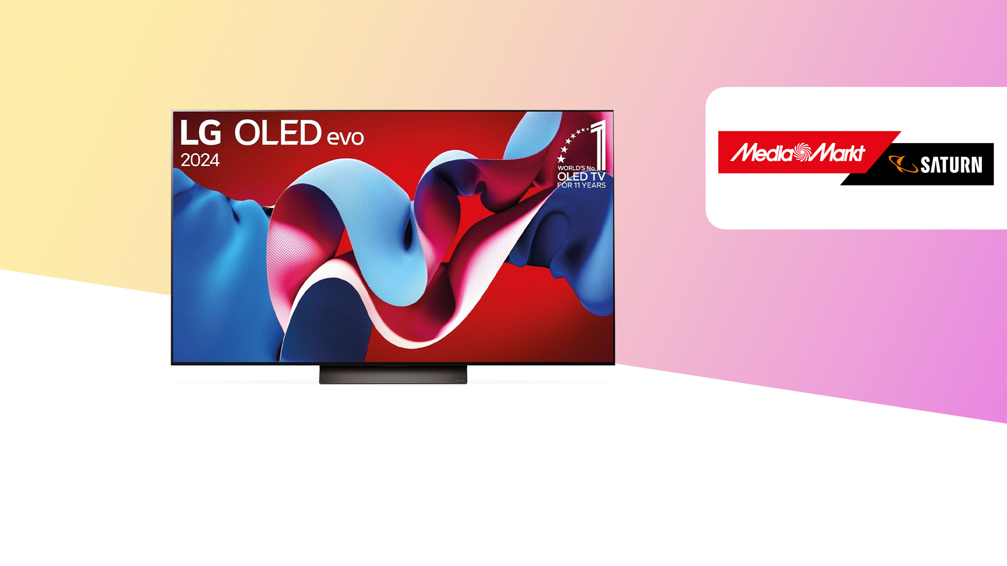 Stark reduzierter 4K-Fernseher LG OLED48C43LA bei Media Markt