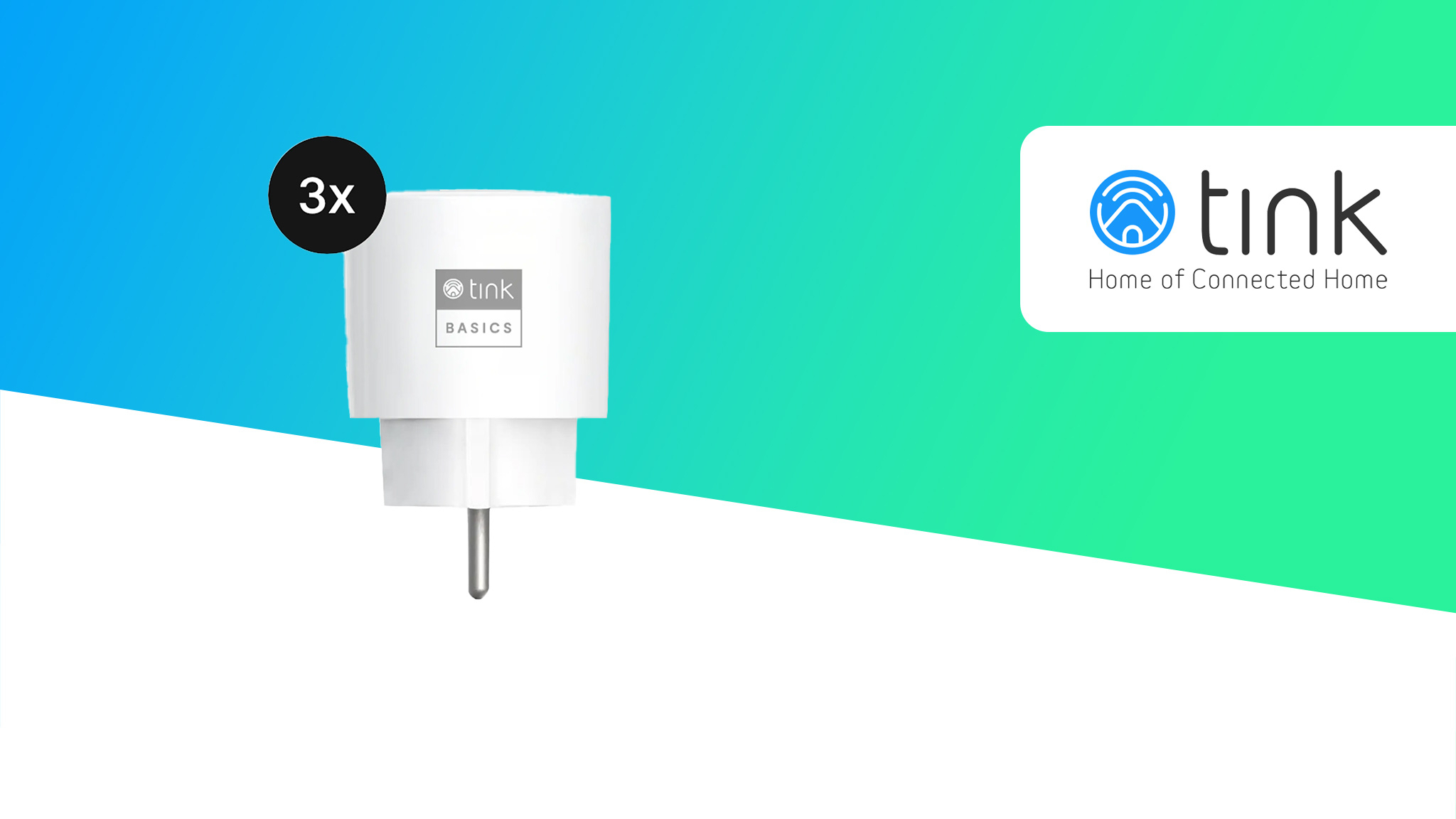 44 Prozent sparen: Tink Basics Smart Plug 3er-Set für 33,33 Euro sichern