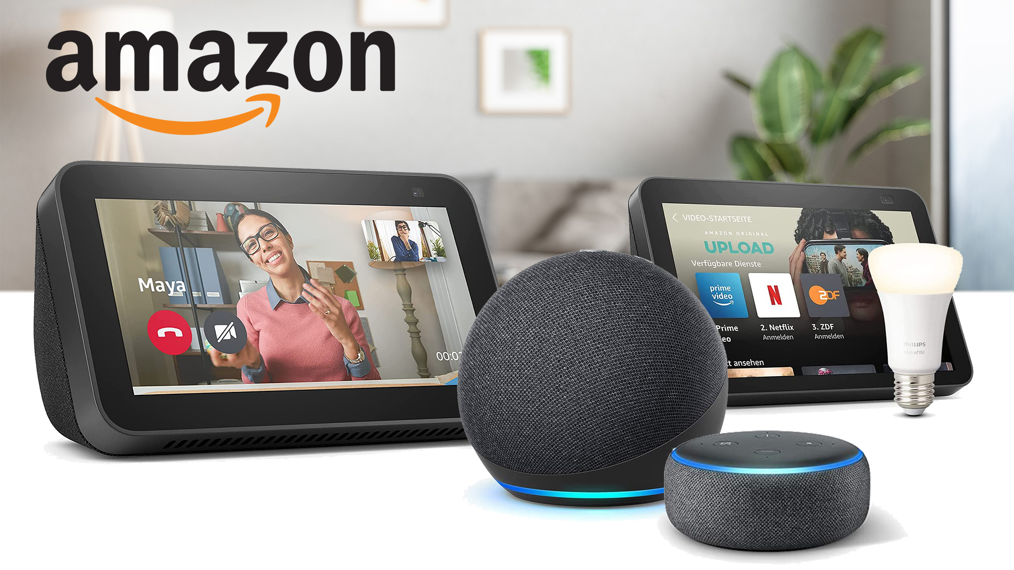 Echo Dot- Show-Geräte jetzt bis zu 38 Prozent preiswerter kaufen