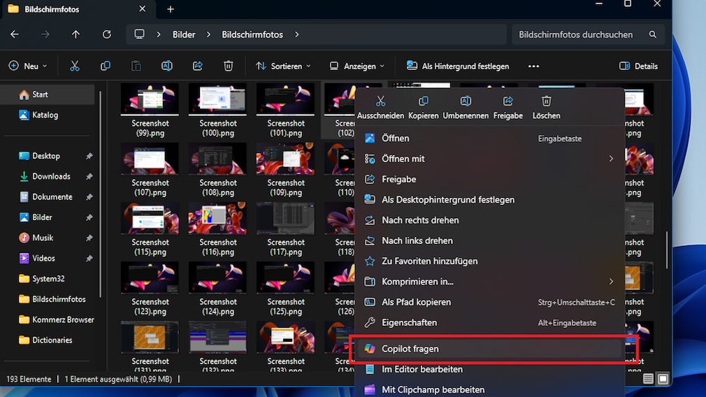 "Copilot fragen"-Kontextbefehl löschen
Neuen "Copilot fragen"-Befehl aus Windows 11 entfernen