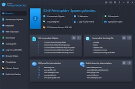 Screenshot aus Ashampoo Privacy Inspector – Kostenlose Vollversion