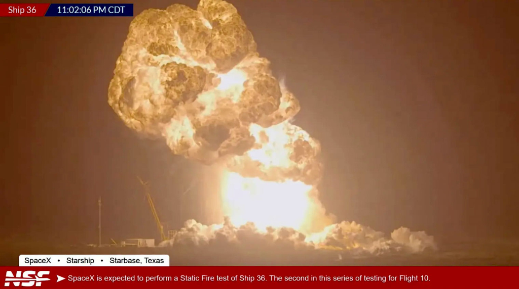 Screenshot YouTube NASASpaceflight