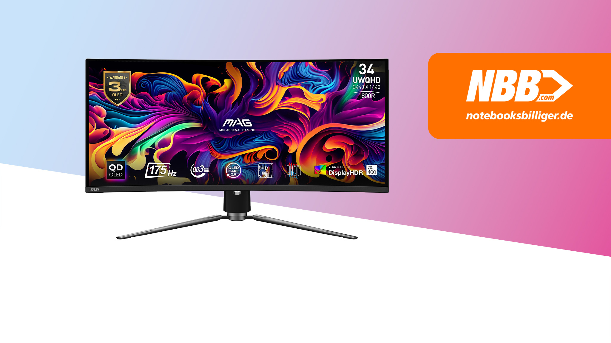 Gaming-Traum für wenig Geld: MSI MAG 341CQPDE QD-OLED im Angebot!