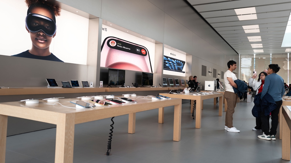 Das Innere eines Apple-Stores.