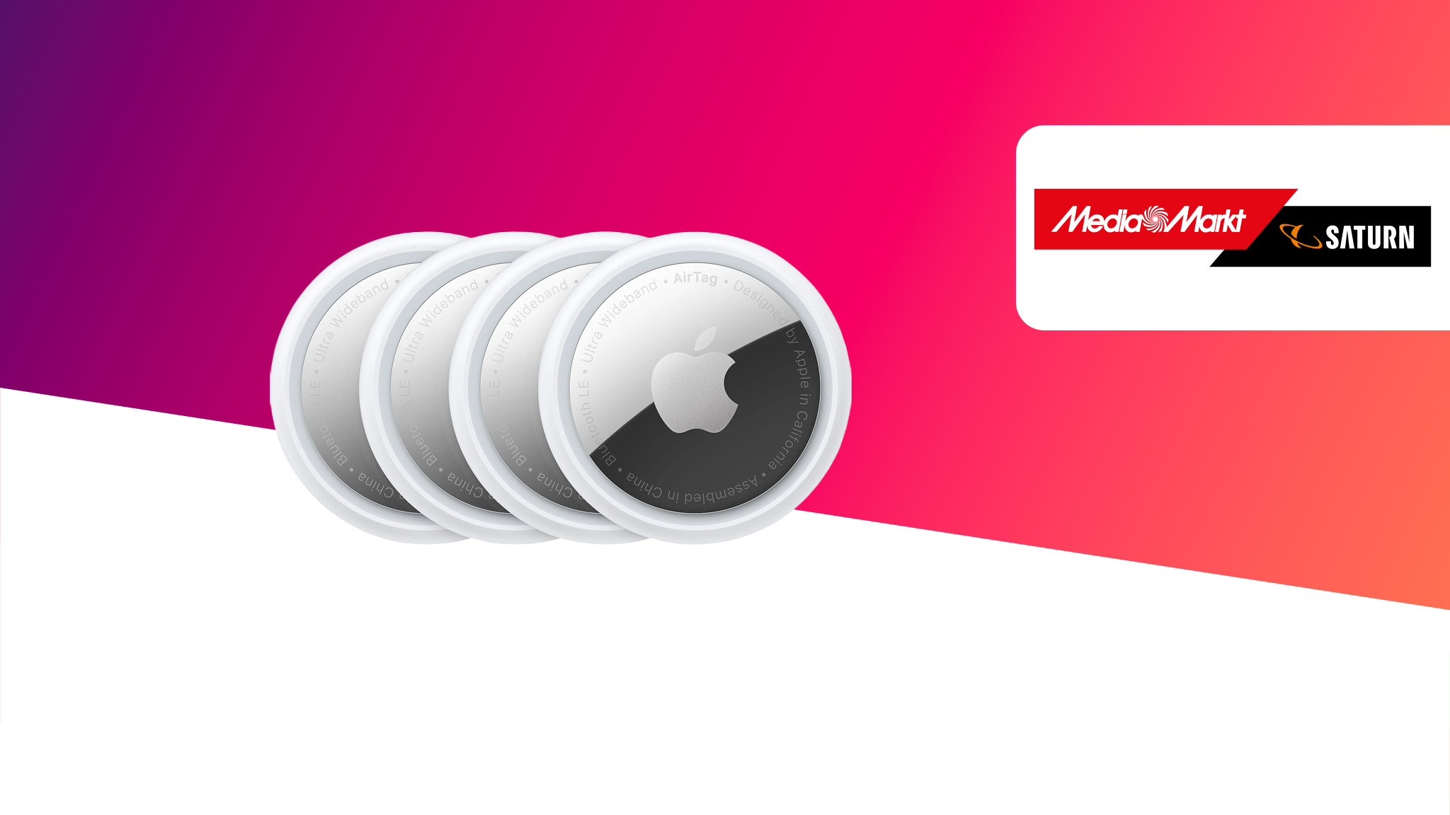 Apple AirTag 4er-Pack: Jetzt zum Schnäppchenpreis bei Media Markt – Nur heute!