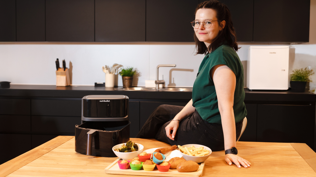 Heißluftfritteuse im Test: Nutribullet CrispLite Vision 8L überzeugt PFAS-frei