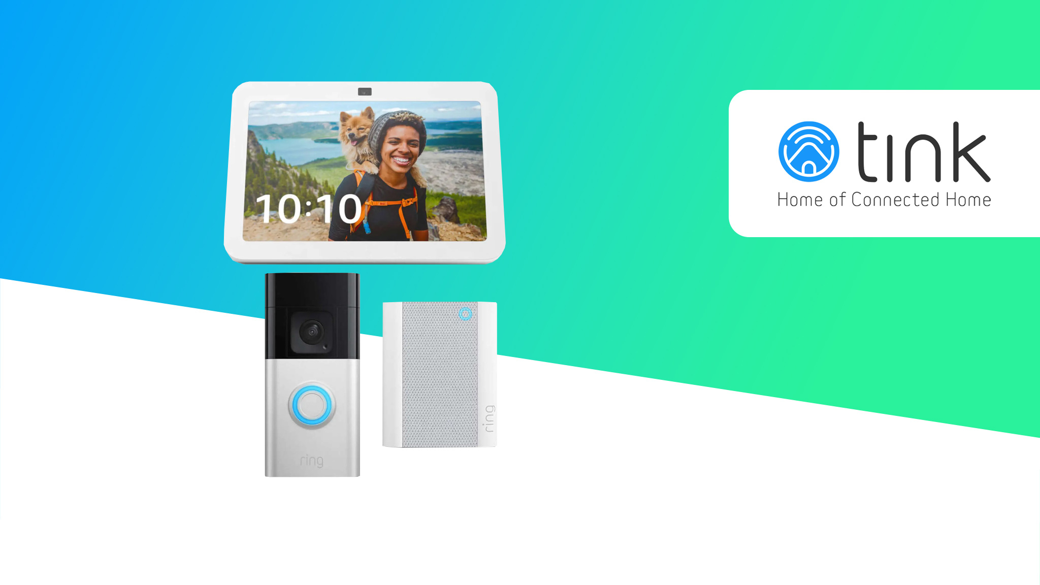 Ring Doorbell Plus Bundle mit Echo Show 8 für 209,95 Euro